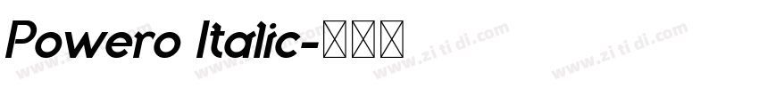 Powero Italic字体转换 Powero Italic字体转换